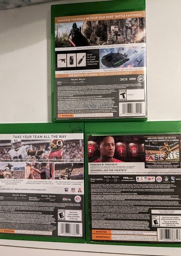 Lot Of 3 Xbox One Games: Star Wars Battlefront, MADDEN 17, FIFA 17 - ALL TESTED! - Picture 2 of 5