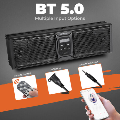 1 STCK. 16/26/33 ZOLL Universal RGB ATV UTV Soundbar Lautsprecher Wireless Marine Soundbar - Bild 7 von 20