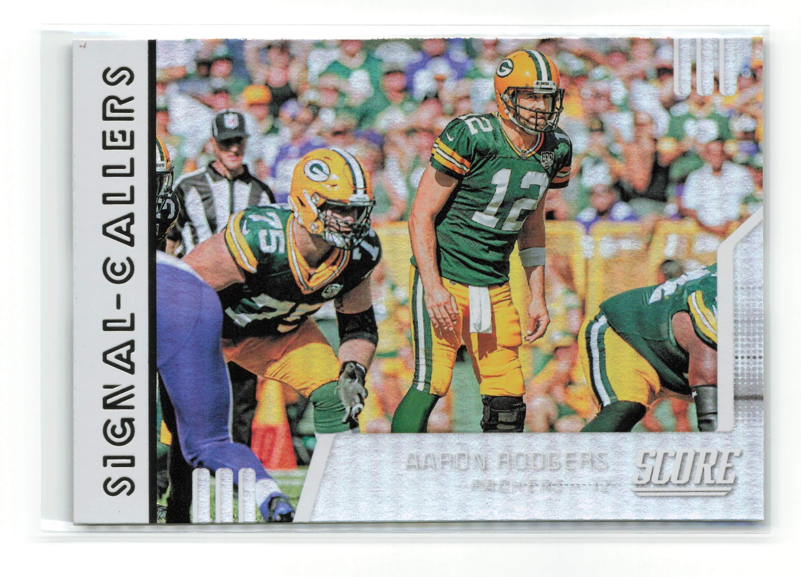 AARON RODGERS #SC-15 2019 PANINI SCORE PACKERS SIGNAL CALLERS