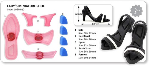 JEM Lady's Miniature Shoe Cutters, Set of 9 - Picture 4 of 4