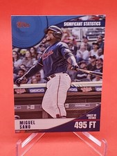 Miguel Sano 2022 Topps Series 2 #SS-5 Significant Statistics Blue Parallel Twins