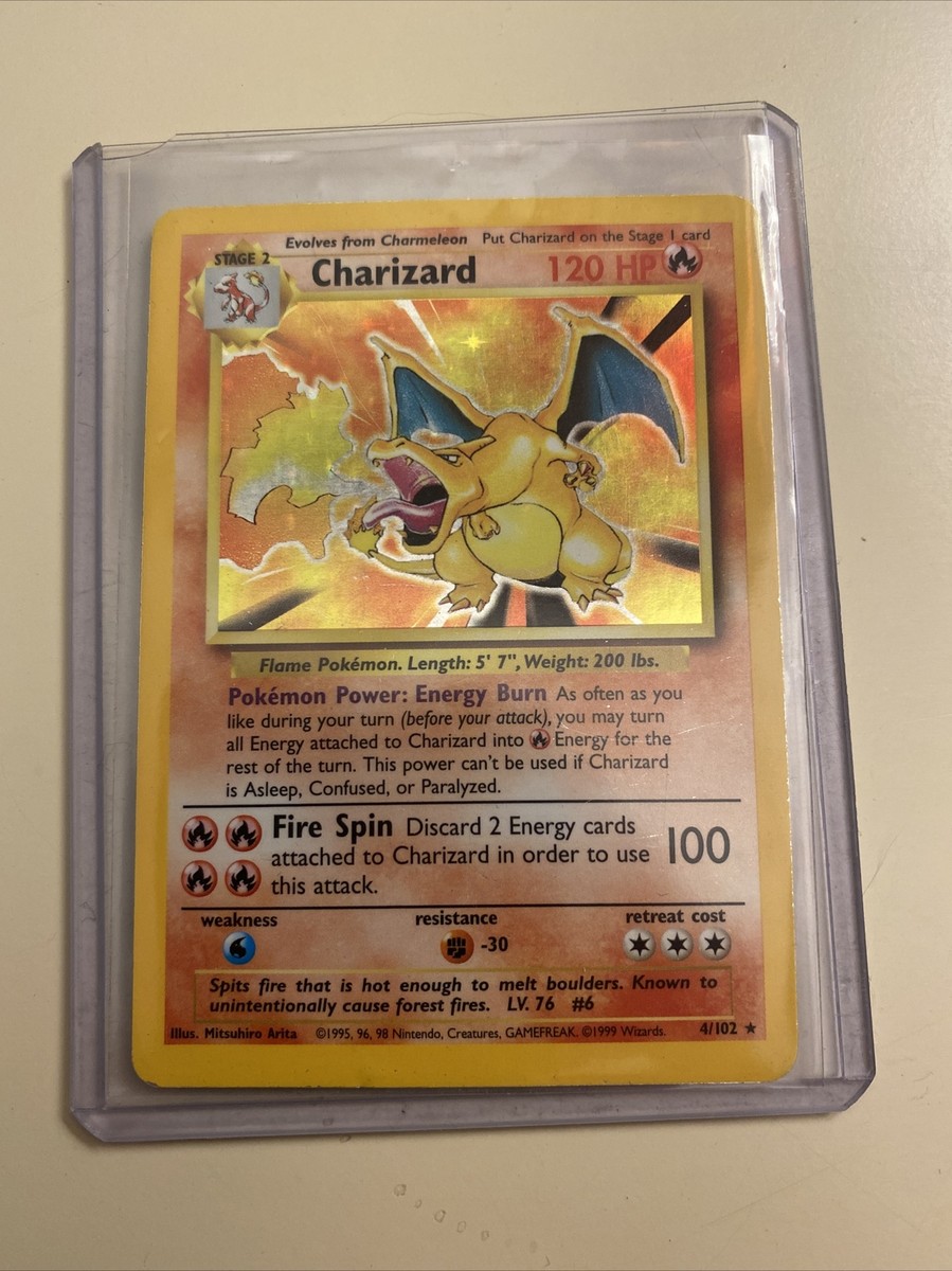 Charizard Holo Base Set Pokemon Card 1999 4/102 | eBay