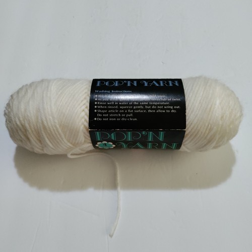 Pop'N Yarn Acrylgarn 4-fädig Kammgarn 101 weiß 4 Unzen Knäuel - Bild 3 von 8