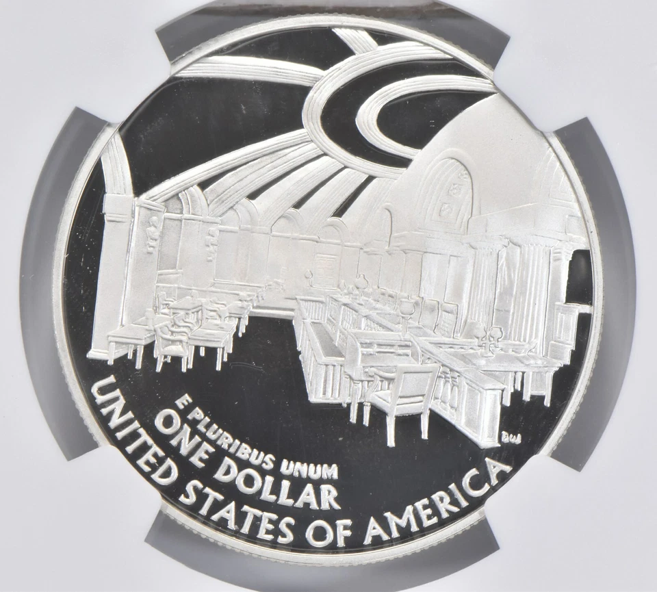 2005 P John Marshall Commemorative Proof Silver Dollar NGC PF70 UCAM - Image 4 of 4