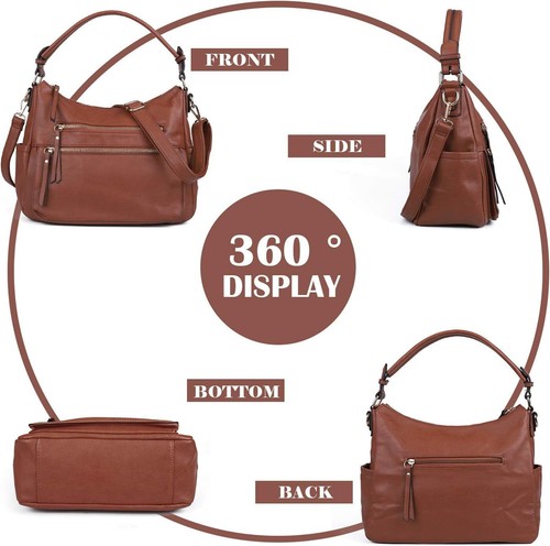 Hobo Bags for Women Large Capacity Crossbody Purse with Adjustable Strap - Picture 3 of 6