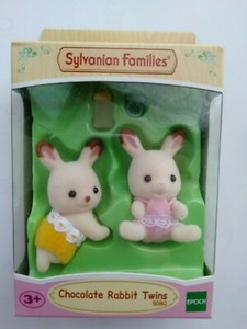 Epoch Japan Sylvanian Families Chocolate Rabbit Twins Baby Doll | eBay