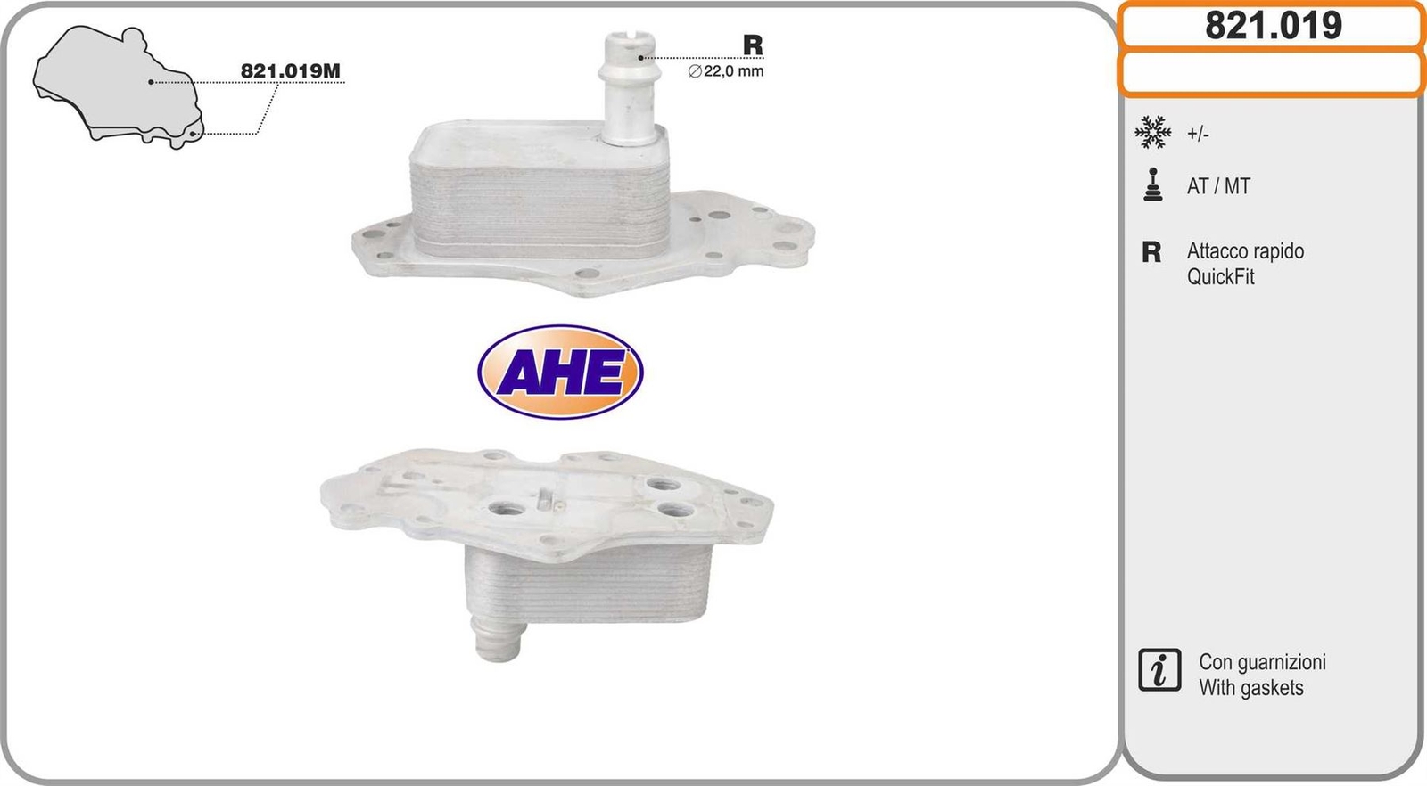 Radiateur d'huile Opel Astra J K Insignia A bloc moteur 1.6 CDTI diesel