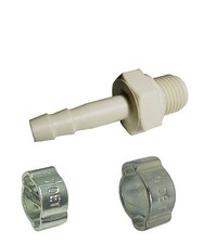 Gewindet&uuml;lle aus Kunststoff,  G1/8" A.-Gew. -  4mm , mit oder ohne Schelle