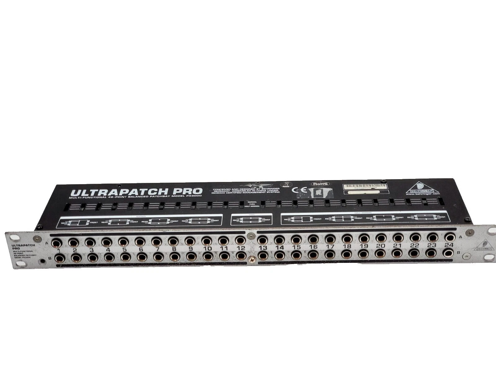 Processadores de sinal Behringer Patch Bay e Efeitos de Rack