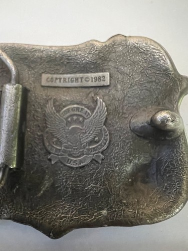 VINTAGE THE GREAT AMERICAN BUCKLE CO 1982 COUNTRY MUSIC BUCKLE - Picture 7 of 7