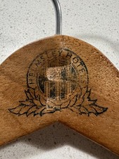 Vintage Leona Helmsley Hotels NYC New York MCM Hollywood Regency Wooden Hanger