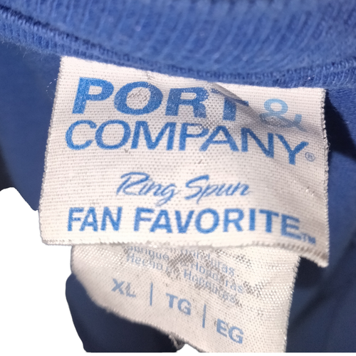 Camiseta Port Company Para Hombre Mejor Cerveza Barbada Lovin Perro Papá Azul Talla XL - Imagen 4 de 5
