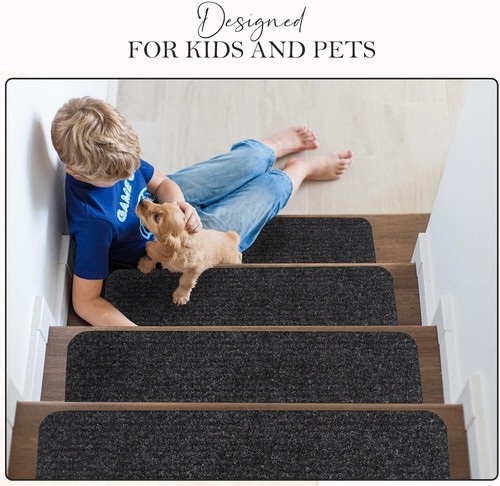 Non-Slip Carpet Stair Tread, Safety Protection Anti-Skid Rug Pad for Kids & Pets - Picture 16 of 33