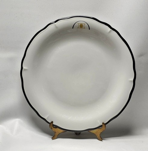 1962 Hilton Hotel Restaurant Ware Dinner Plate, Shenango China Scalloped Edge