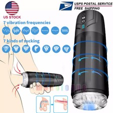 Male Masturbaters Automatic HandsFree Thrusting Cup Rotating Stroker Men Sex Toy