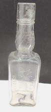 Vintage Clear Glass Embossed Cork Top My Wife...