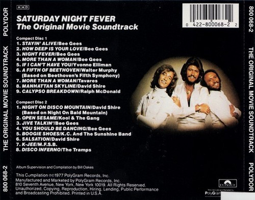 1 CENT 2xCD Saturday Night Fever (The Original Movie Sound Track) - Picture 2 of 2