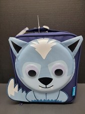 Smash 3D Ice Blue Fox Back To School Insulated Lunch Bag Blue IQ Lining NEW!