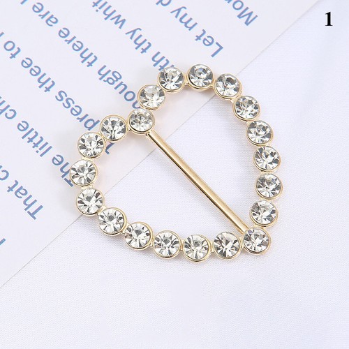 Pearl Rhinestone Buckle Corner Knot Buckle Ring Waist Buckle Light Luxury c - Picture 13 of 21