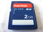 . . . . . 2GB Secure Digital Card ( 2 GB SD Karte ) SanDisk gebraucht . . . . .