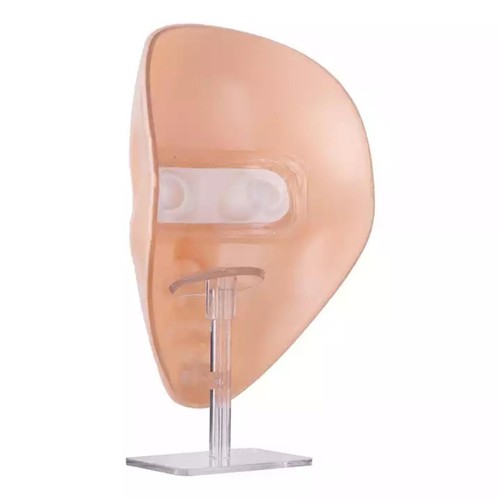 5D Makeup Practice face Flat Head Realistic Flexible Mannequin Head Silicone for - Picture 7 of 7