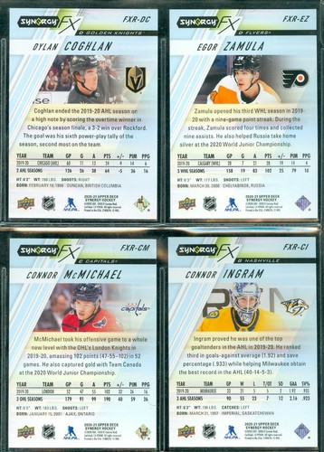 2020-21 UPPER DECK SYNERGY RED CODES NHL HOCKEY SEE LIST - Picture 355 of 363