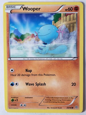 Wooper 38/98 LP - Ancient Origins Pokemon Card - Sumiyoshi Kizuki