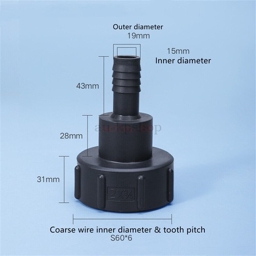 1/2" - 2" Water IBC Tank Adapter Garden Hose Adapter Tap Connector Fitting Tool - Picture 14 of 19