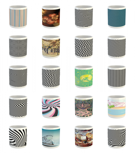 Ambesonne Abstract Surreal Ceramic Coffee Mug Cup for Water Tea Drinks, 11 oz - Picture 3 of 244