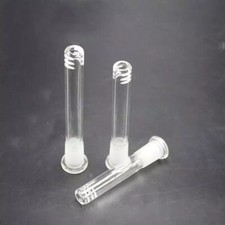 Cono de tubo de agua deslizante de vástago descendente de vidrio de 12 cm se adapta a pieza de cono de 14 mm Vástago articulado de 18 mm