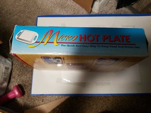 Micro Hot Plate thermal-insulating Stone keeps food hot up to 1 hr NIB w/ INSTRU - Picture 4 of 9