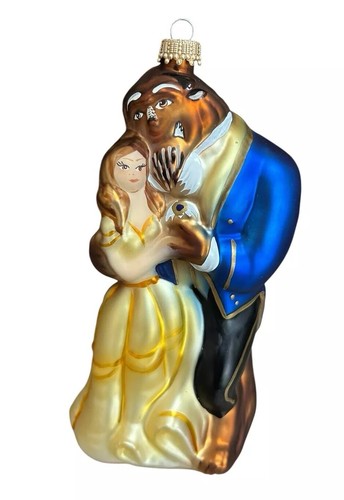Adorno Krebs Glas Lauscha La Bella y la Bestia Parques Disney Hecho en Alemania - Imagen 2 de 8