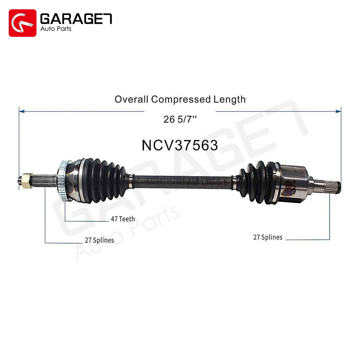 アルファコイル  SA Pair For Hyundai Sonata 2006-2008 L4 2.4L Auto Trans CV Axle