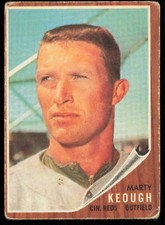 1962 Topps #258 Marty Keough Cincinnati Reds
