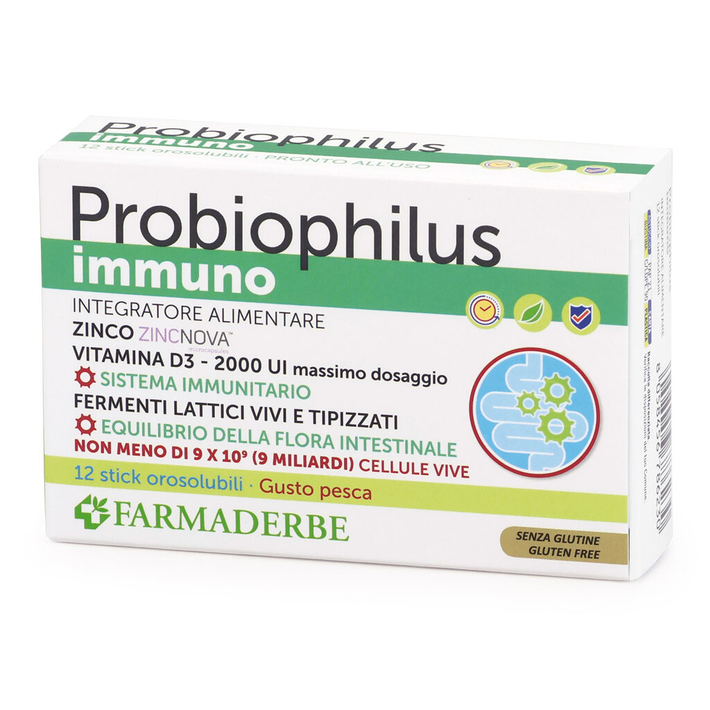 FARMADERBE PROBIOPHILUS IMMUNO 12 STICK Pesca