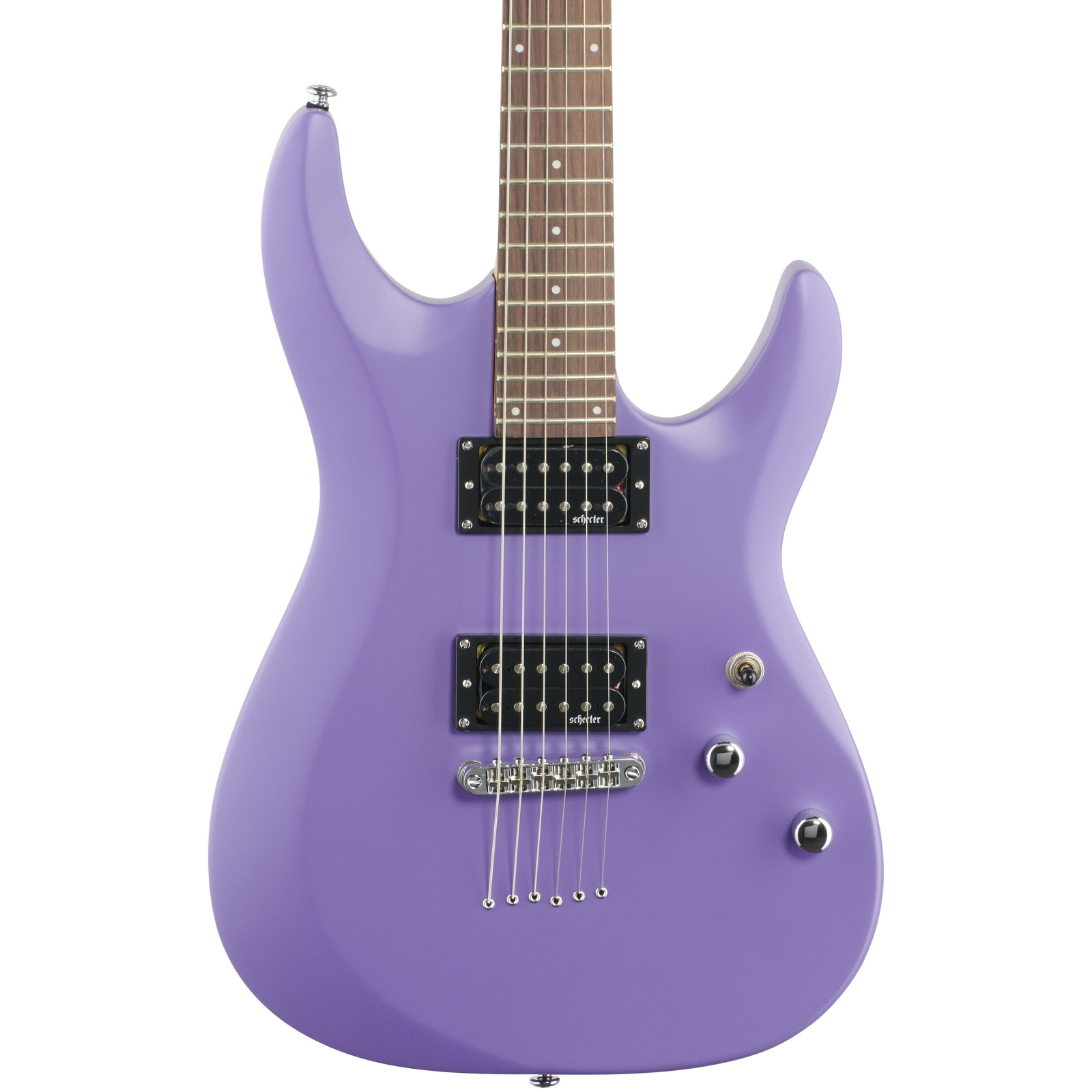 Schecter C-6 Deluxe Electric Guitar, Rosewood Fingerboard, Satin Purple