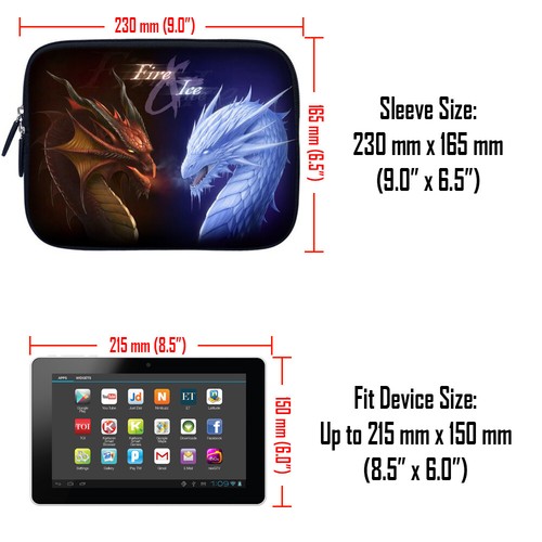 Funda Estuche Bolsa Libro Electrónico Tablet 6"-8" Apple iPad Mini Galaxy Nexus Kindle Fire Ice - Imagen 2 de 3