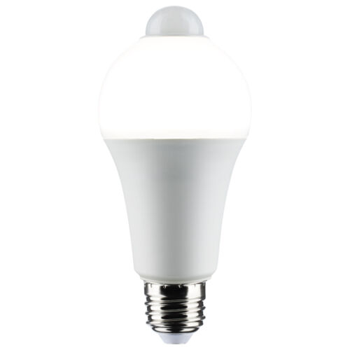 Motion Sensor Activated Light Bulb LED 120V 12W =75W A19 E26 3000K Soft White - Picture 3 of 11