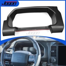 For Ford F-150 Raptor 2024+ Matte Carbon Instrument Cluster Trim Dashboard Bezel