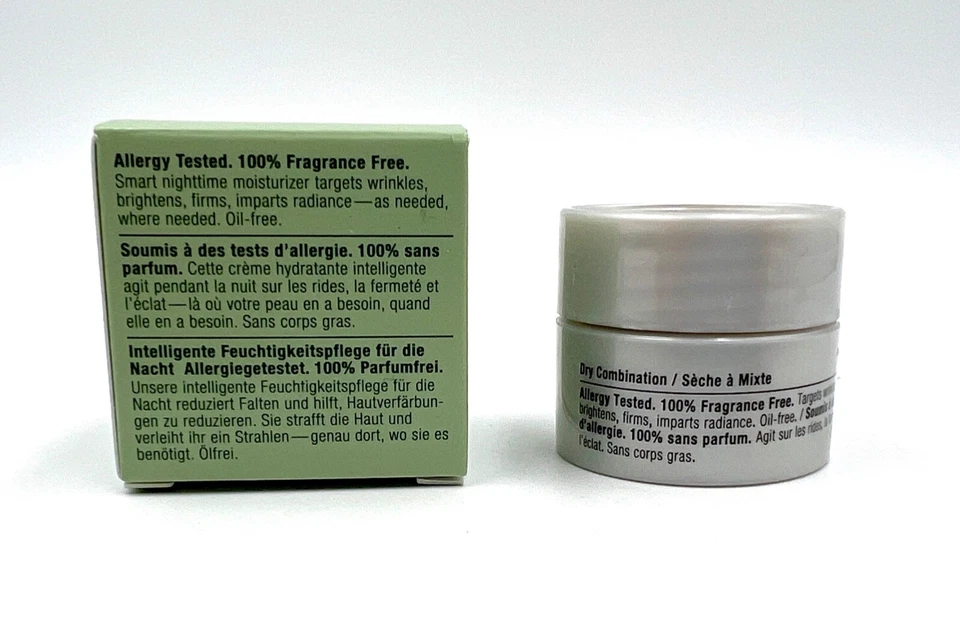 ¡En caja! 2 de Clinique Smart Night Crema Hidratante Reparadora Personalizada 0.24 OZ*2=0.48 OZ Foto 4 de 4