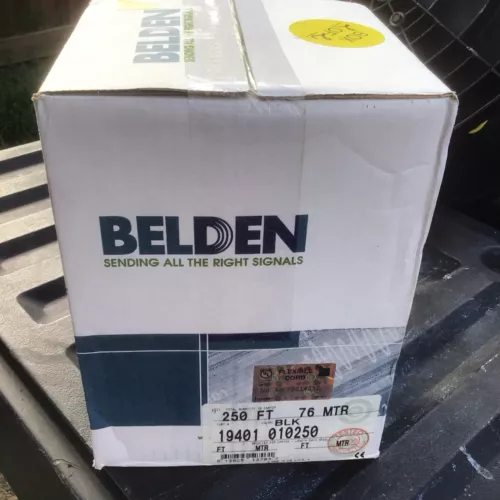 BELDEN 19401 010250 CABLE 3COND 18AWG BLACK SHL