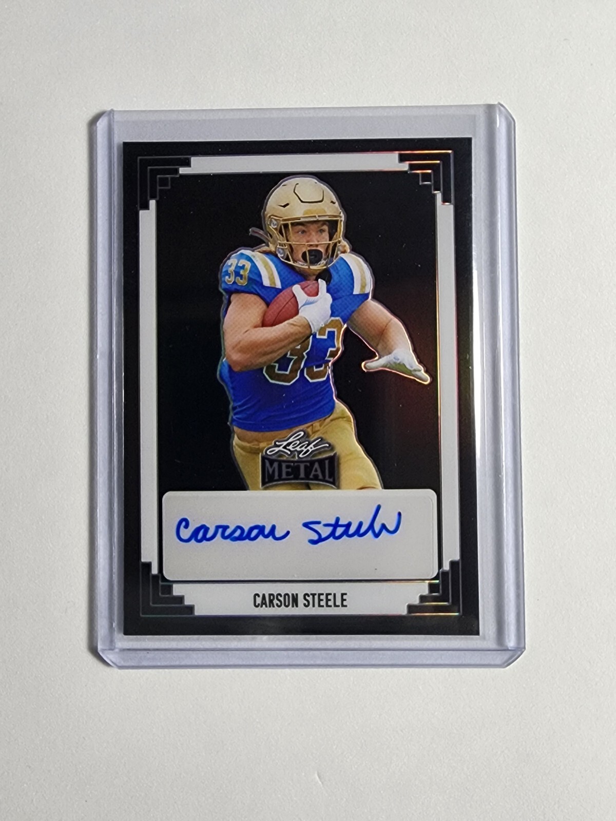 2024 Leaf Metal Black Auto Carson Steele /6 #91A-CS1
