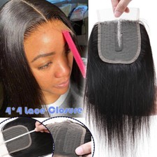 Pre Plucked Front Lace Closure Virgin Human Hair Extensions Brazilian T PART 1B