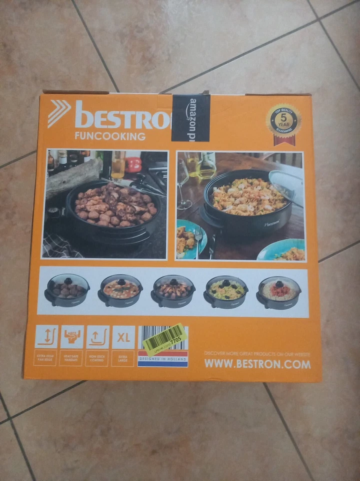 Poêle Électrique Multifonctions Frire Cuire Maintenir A Chaud Antiadhésive 1500W - Photo 2/4