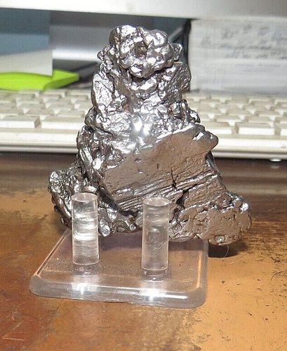 MONSTROS 326 GM CAMPO DEL CIELO METEORITE CRYSTAL GREAT ITEM STD .72 LB JAL - Picture 8 of 9