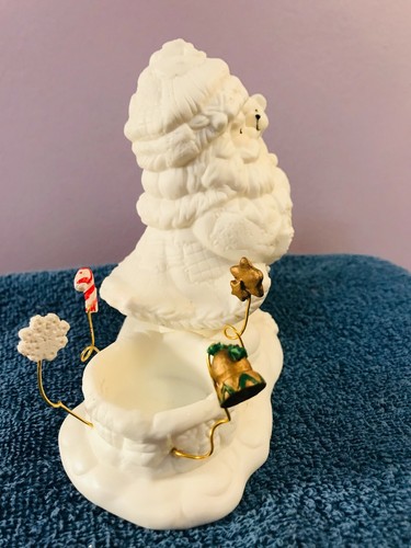 Christmas white ceramic tealight holder santa bear reindeer MAx3735 - Picture 5 of 8