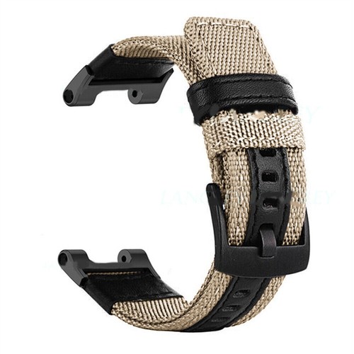 Für Huami Amazfit T-Rex A1918/T-Rex Pro Leder & Nylon Uhrenband Armband Armband - Bild 6 von 17