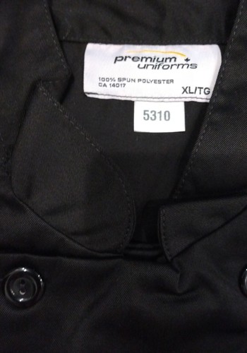 Chef Coat Black, Long Sleeve, XL by Premium Uniforms  - Picture 5 of 6