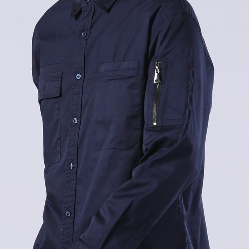 Hi Vis Shirts Light Weight Stretch Cotton Mens Work Shirt Air Cool Pockets - Picture 33 of 35