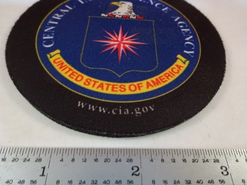 COLLECTABLE GLASS COASTER CIA CENTRAL INTELLIGENCE AGENCY AS IS #Y6-A-07 - Picture 3 of 7